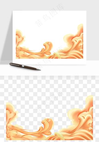 国潮祥云海浪云层云彩png免抠