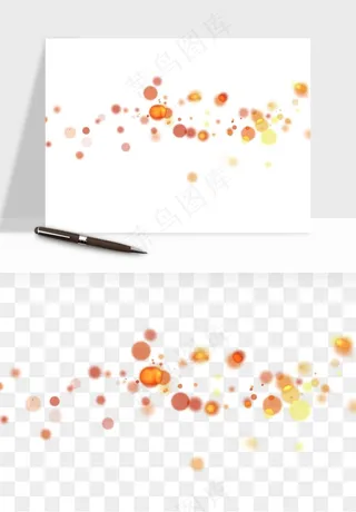 彩色光斑梦幻光点png免抠