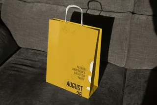 08咖啡奶茶包装袋样机纸袋手提袋外卖袋样机