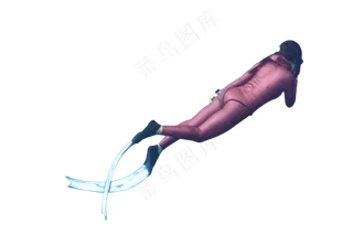 png免抠潜水潜泳游泳人物