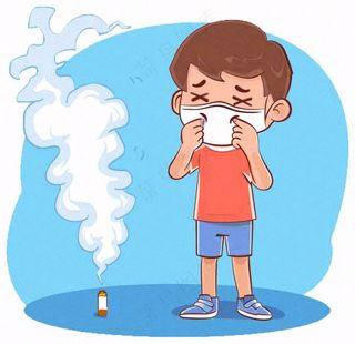 吸烟有害健康禁烟创意插画免抠