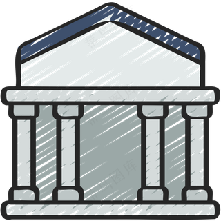 银行 铅笔手绘图标icon