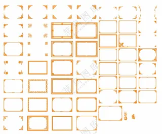 各种花边边框集合