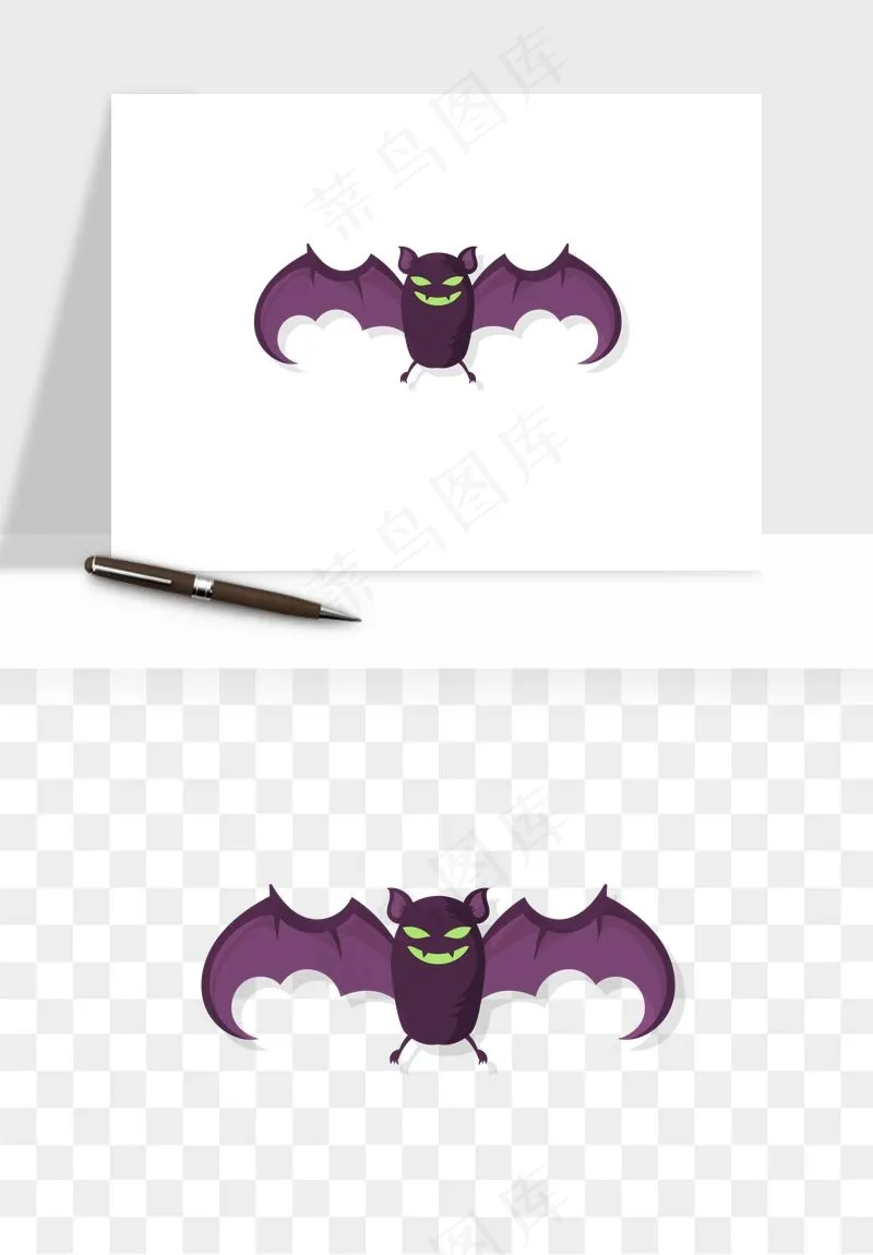 卡通蝙蝠png免抠