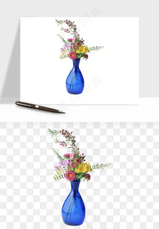 花瓶摆件花艺png免抠图