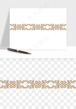 中式边框图案矢量png免抠
