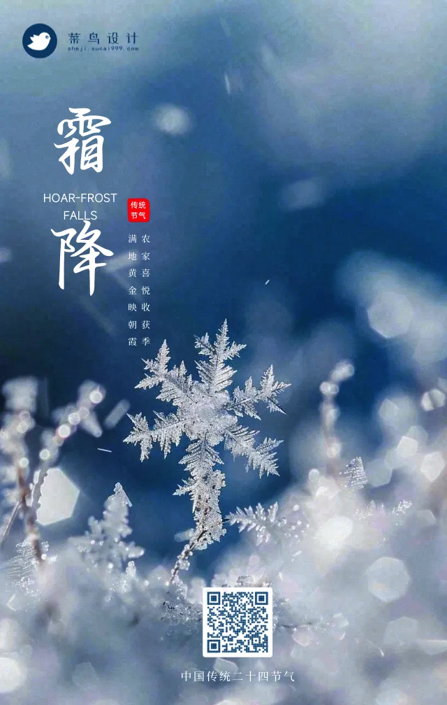 霜降手机海报