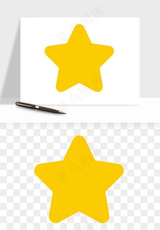 卡通小星星五角星闪光png免抠