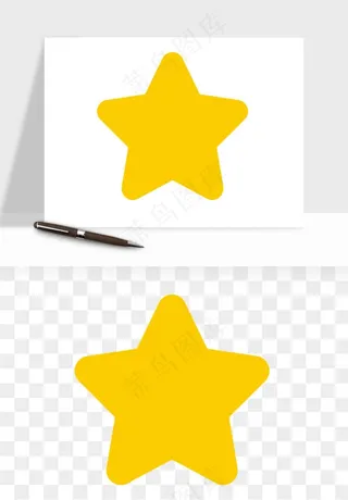 卡通小星星五角星闪光png免抠