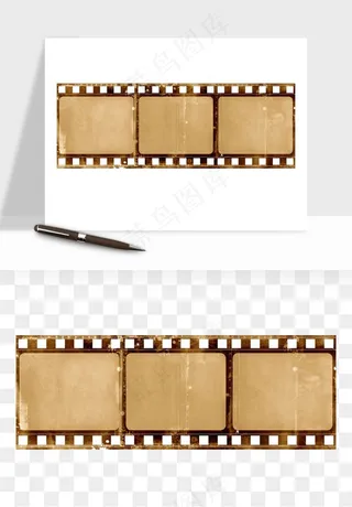 电影黑胶胶片元素png免抠