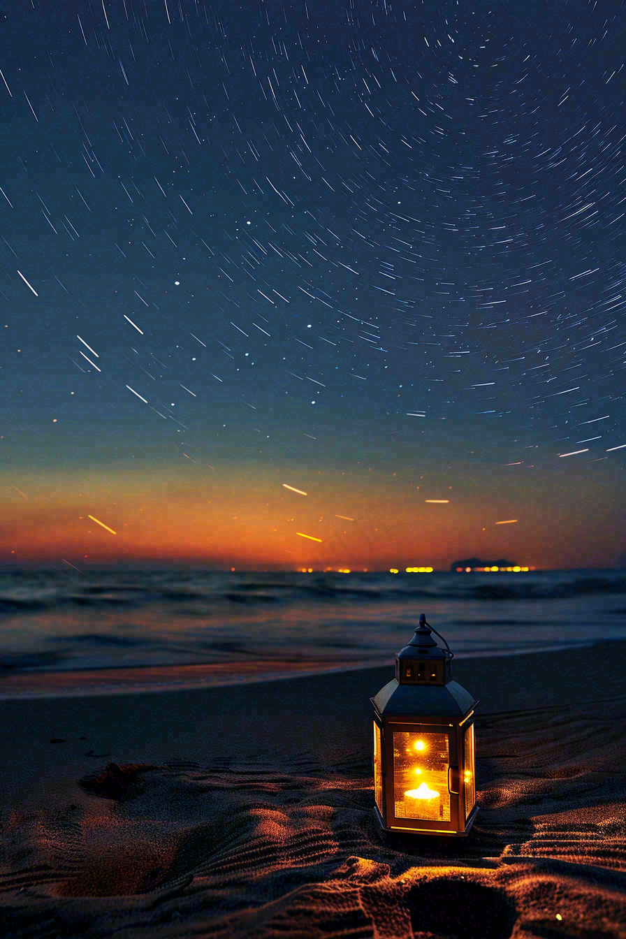 晚安温馨励志摄影图