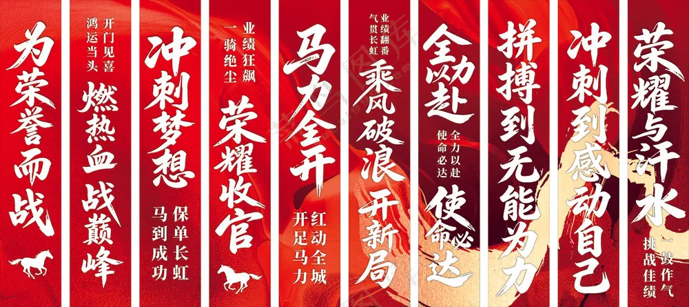 年会业绩竖幅