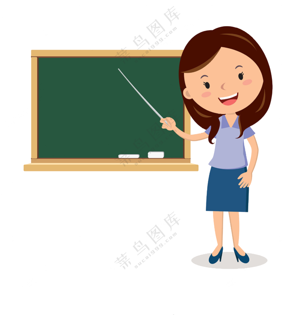 在上课教学的老师人物免抠图片素材