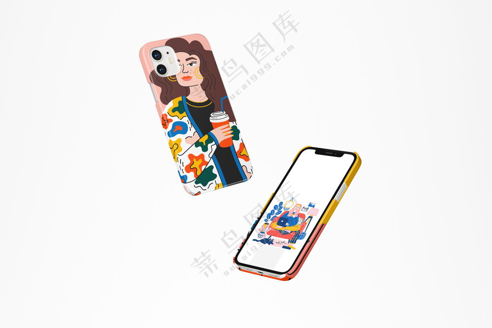  iPhone12手机壳样机文创周边PSD模板-20