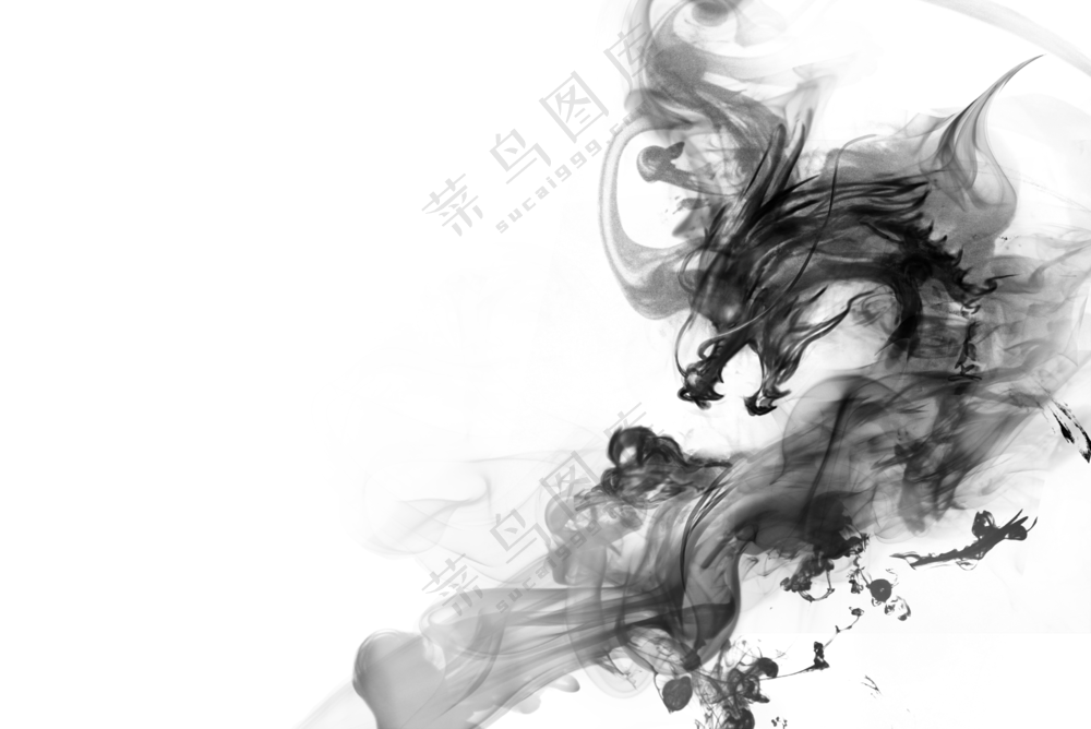 水墨烟雾创意效果免抠PNG图片素材