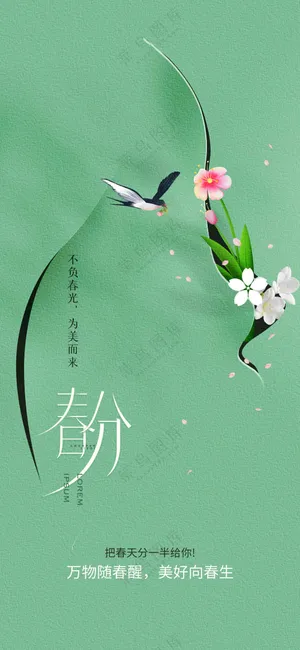 春分节气传统活动海报