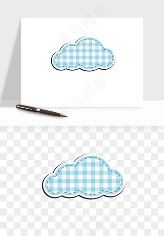 卡通云朵多云天气png免抠