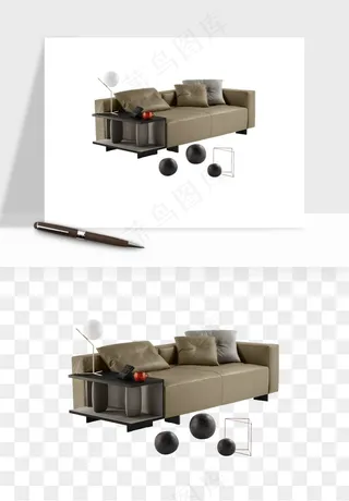 现代沙发家具png免抠
