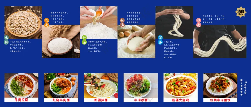 兰州拉面菜单