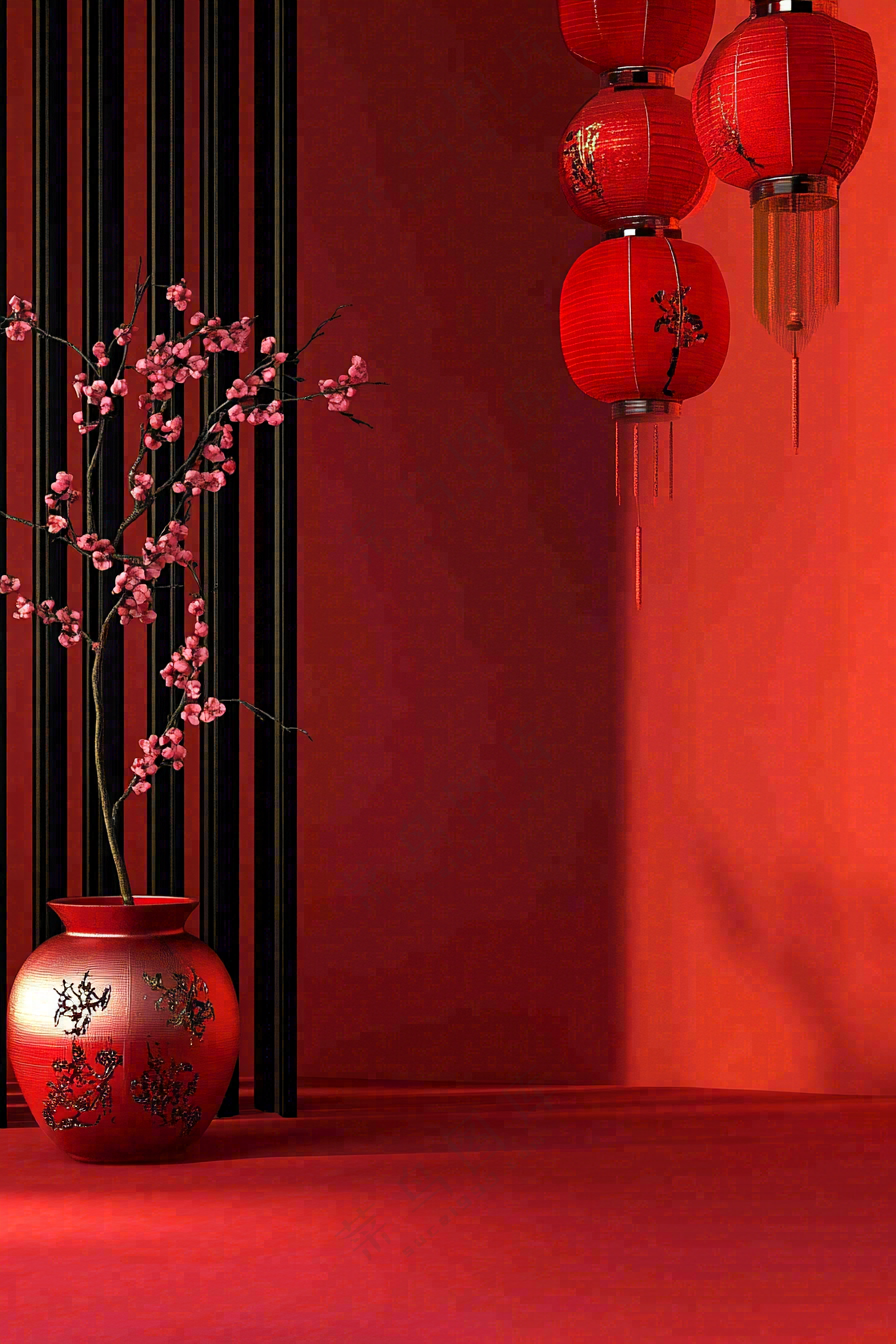 年货节促销电商背景