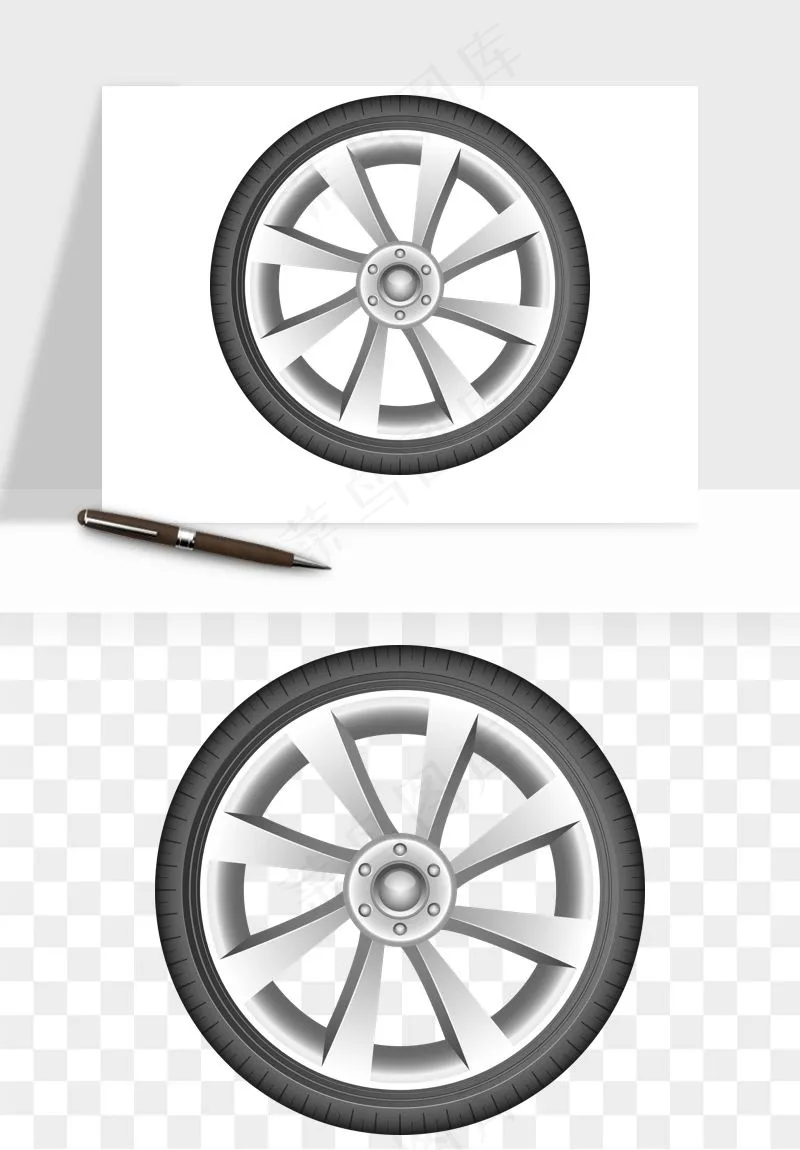 轮胎汽车零件png免抠
