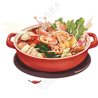 麻辣香锅 免抠素材