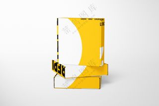 产品包装盒子飞机盒快递纸盒样机PS模板-01