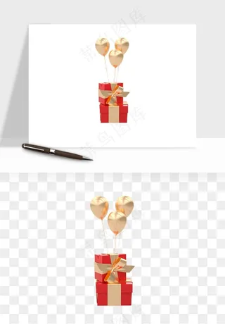 礼盒礼物png免抠