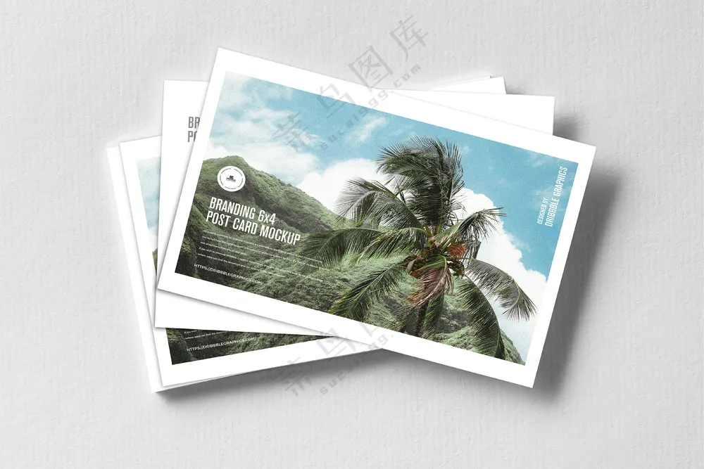 13明信片样机名片贺卡卡片请柬文创展示样机PSD素材