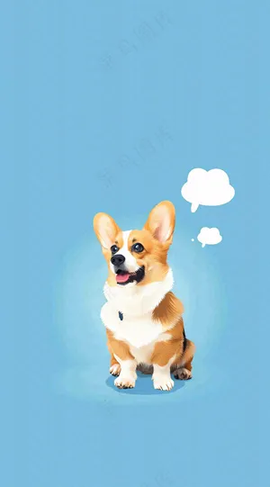 猫狗宠物店宣传卡通插画背景