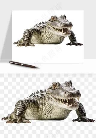 鳄鱼动物png免抠