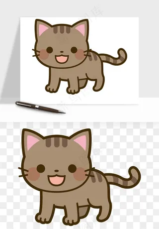 卡通狗狗猫咪png免抠