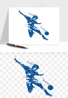 手绘踢足球运动人物png免抠 手绘踢足球运动人物png免抠