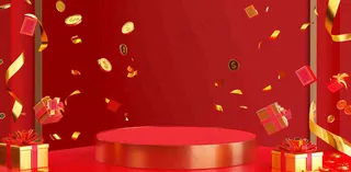 倒计时开业周年庆活动促销背景