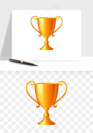 荣誉奖杯冠军金奖png免抠