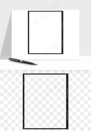 电影黑胶胶片元素png免抠