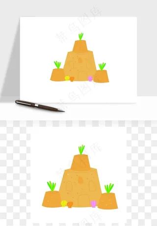 沙滩游泳度假休闲png免抠