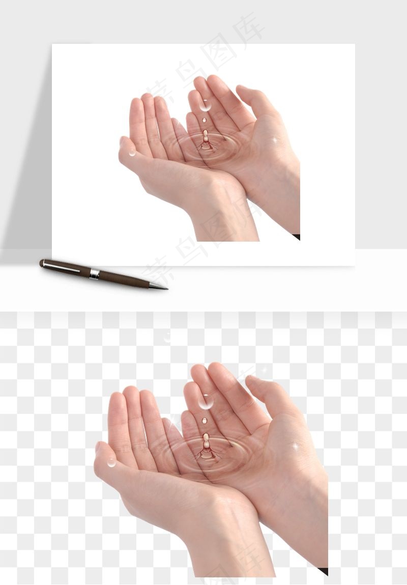 手势手部动作手指png免抠