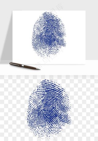 指纹手指纹路png免抠