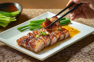 美味广式叉烧美食摄影图