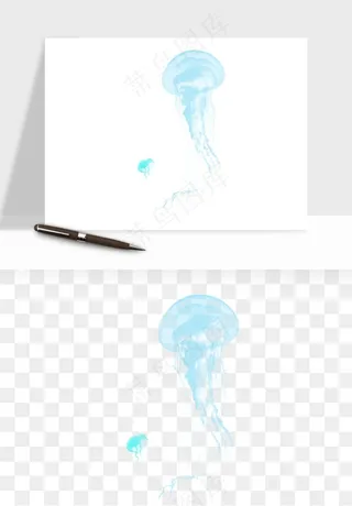 水母章鱼海底生物png免抠图