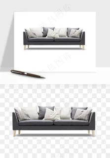 现代沙发家具png免抠