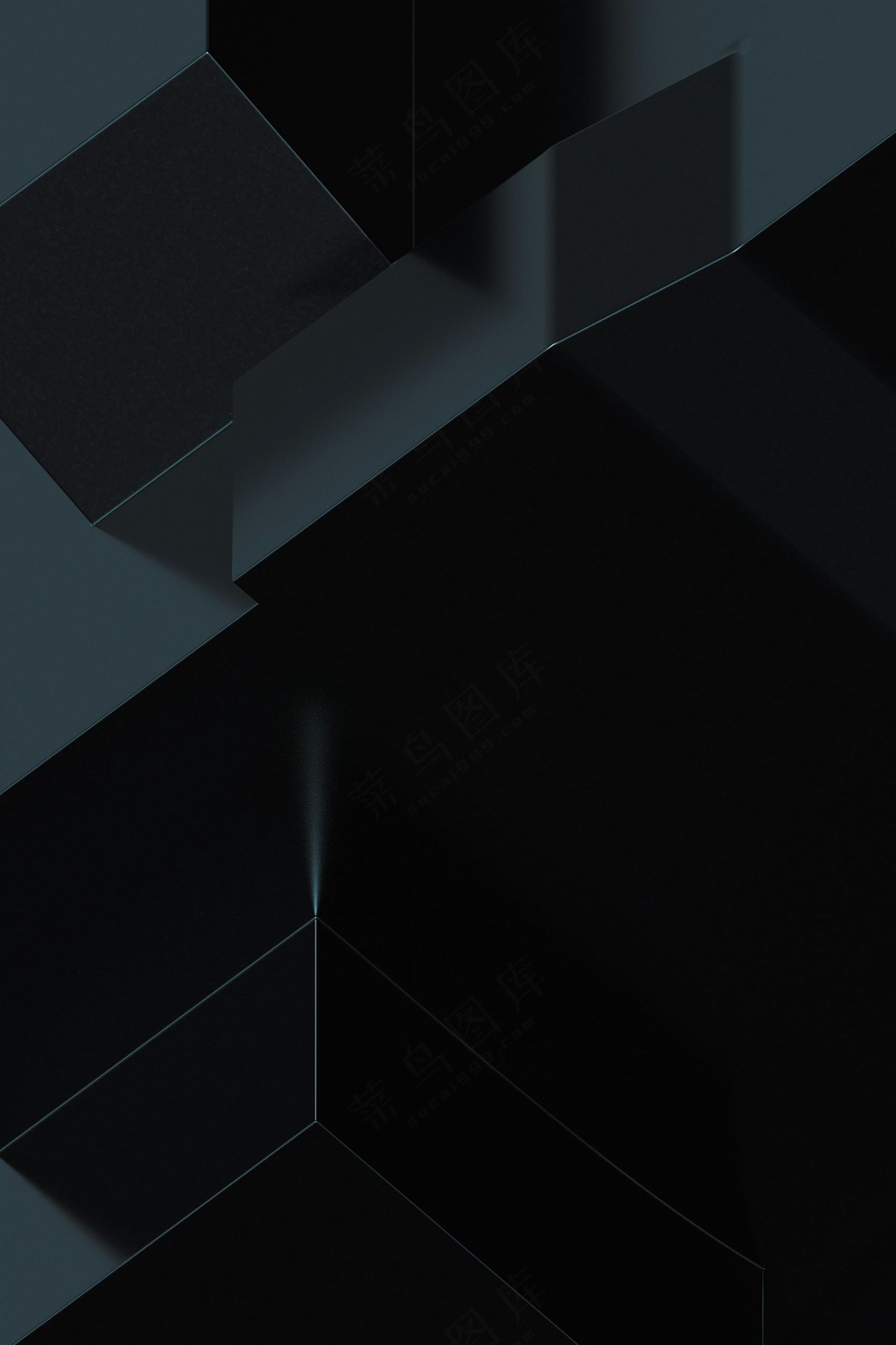 炫黑线条几何背景图