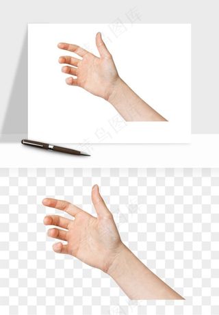 手势手部动作手指png免抠