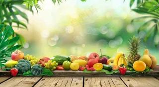 农林蔬果生鲜店水果店蔬菜店背景