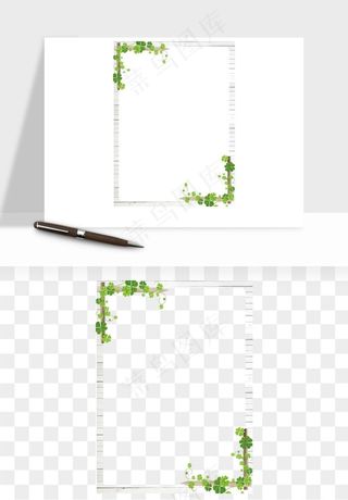 植物花卉边框装饰png免抠