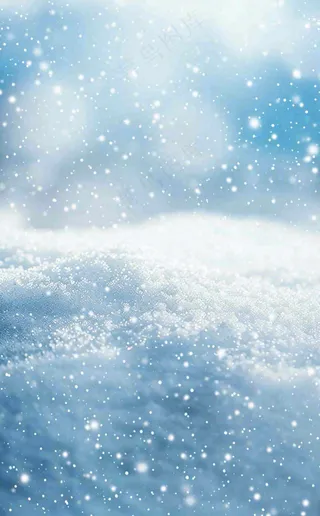 冬天寒冷白雪结冰大寒摄影图