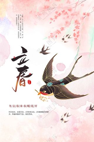 立春节气传统活动海报