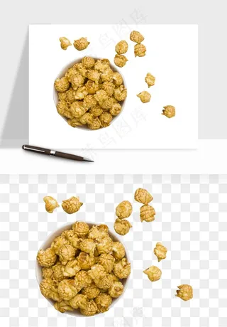 爆米花小吃png免抠