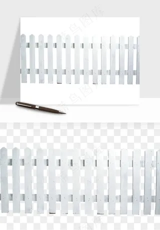 手绘围栏护栏栅栏png免抠